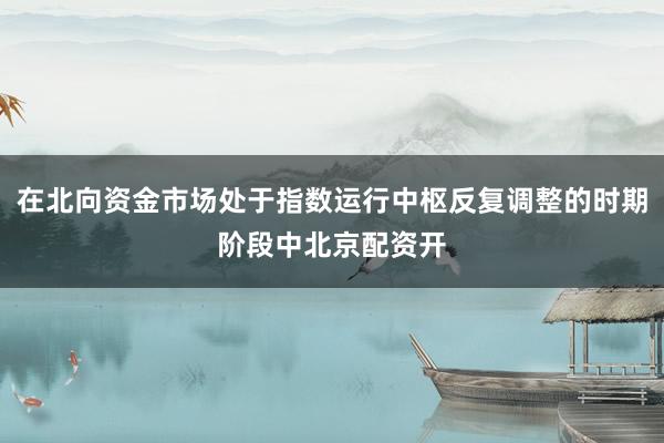 在北向资金市场处于指数运行中枢反复调整的时期阶段中北京配资开